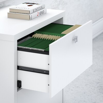 Bush Business Furniture Echo Lateral File Cabinet, Pure White (KI60102-03)
