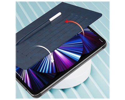 SaharaCase Multi-Angle Folio Case for iPad Pro 11" (2nd, 3rd, 4th Gen 2020-2022) (M2 2024/M3 2025), Dark Blue (TB00007)