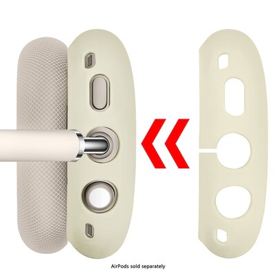 SaharaCase Silicone Combo Kit Case for AirPods Max, Beige (HP00184)