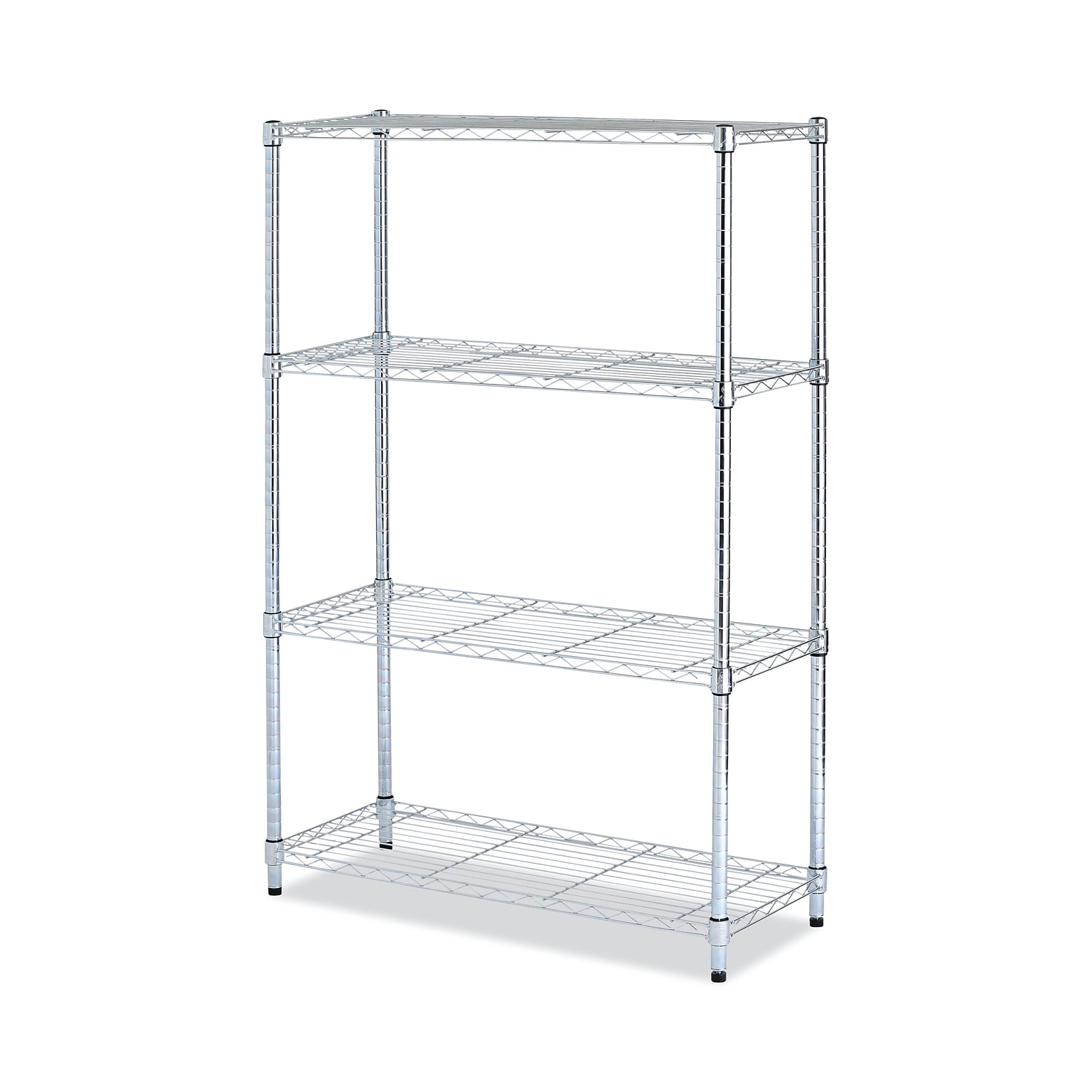 Alera® 4-Shelf Metal Shelving Unit, 36 Width, Silver (ALESW843614SR)