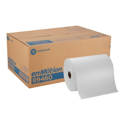 enmotion Hardwound Paper Towels, 1-ply, 800 ft./Roll, 6 Rolls/Carton (89460)