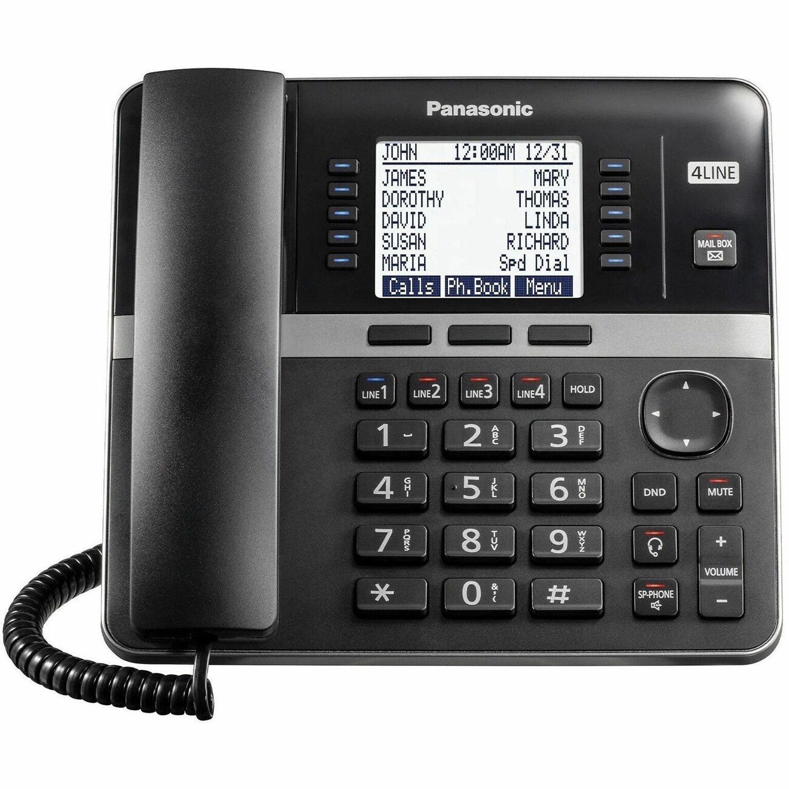 Panasonic KX-TGW420B 4-Line Conference Speaker Phone with Digital Answering