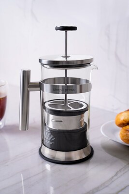 Simpli Press 34-Ounce Coffee Press, Black (SIM34OBLA)