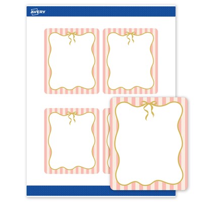 Avery Rectangle Laser/Inkjet Multipurpose Labels, 4 x 3-1/3, White, 40/Pack (19479371126)