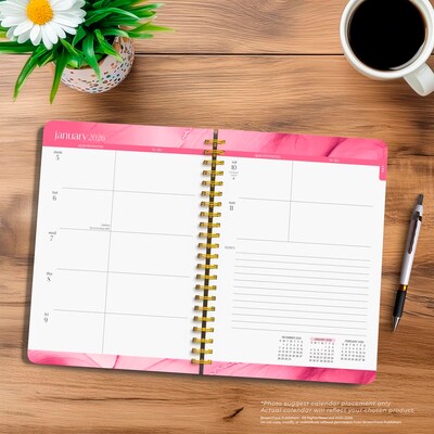 2026 BrownTrout Crackled Blush 6.5" x 7.75" Weekly Planner (9798330707904)