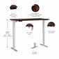 Bush Business Furniture Move 40 Series 72"W Electric Height Adjustable Standing Desk, Hansen Cherry/Cool Gray (M4S7230HCSK)