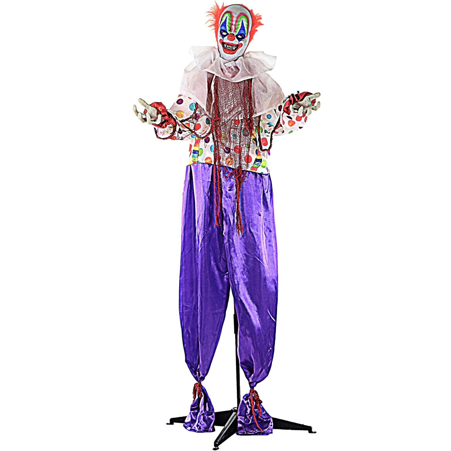 Haunted Hill Farm Life-Size Animatronic Talking Clown (HHCLOWN-1FLA)