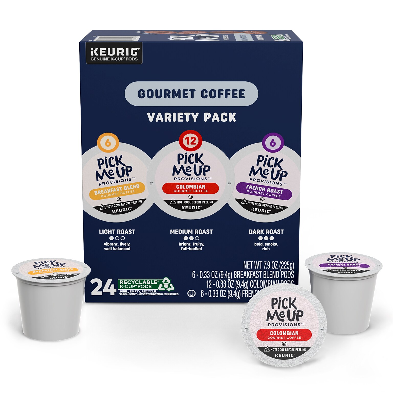 Pick Me Up Provisions™ Coffee Keurig K-Cup Pods, Variety Pack, 24/Box (5000392636)