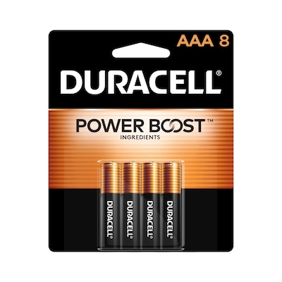 Duracell Coppertop AAA Alkaline Battery, 8/Pack (DURMN2400B8Z)