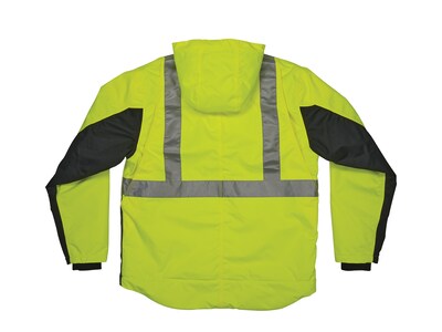 GloWear 8275 Heavy-Duty High-Visibility Workwear Jacket, 4XL, Lime/Black (23978)
