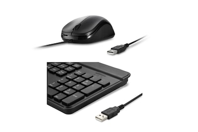 Kensington KM201 Simple Solutions Wired Keyboard and Optical Mouse Combo (K72483TAA)