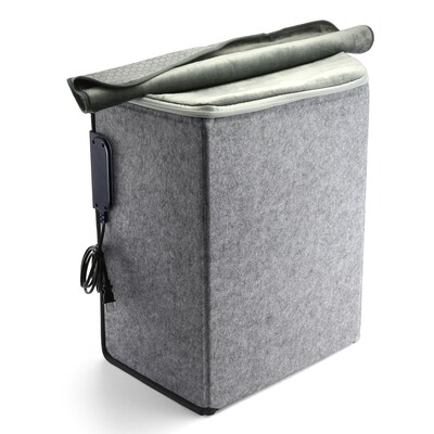 Heetz Foot and Leg Portable Radiant Electric Heater, Gray (HTZ110)