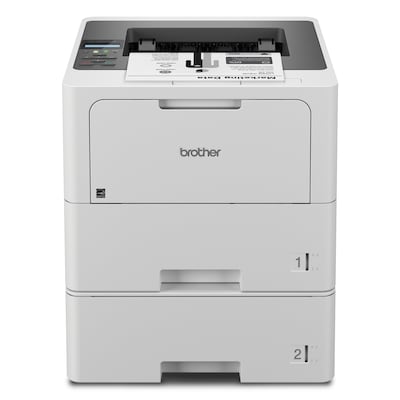 Brother HL-L6210DWT Business Monochrome Laser Printer, Dual Paper Trays, Wireless Networking