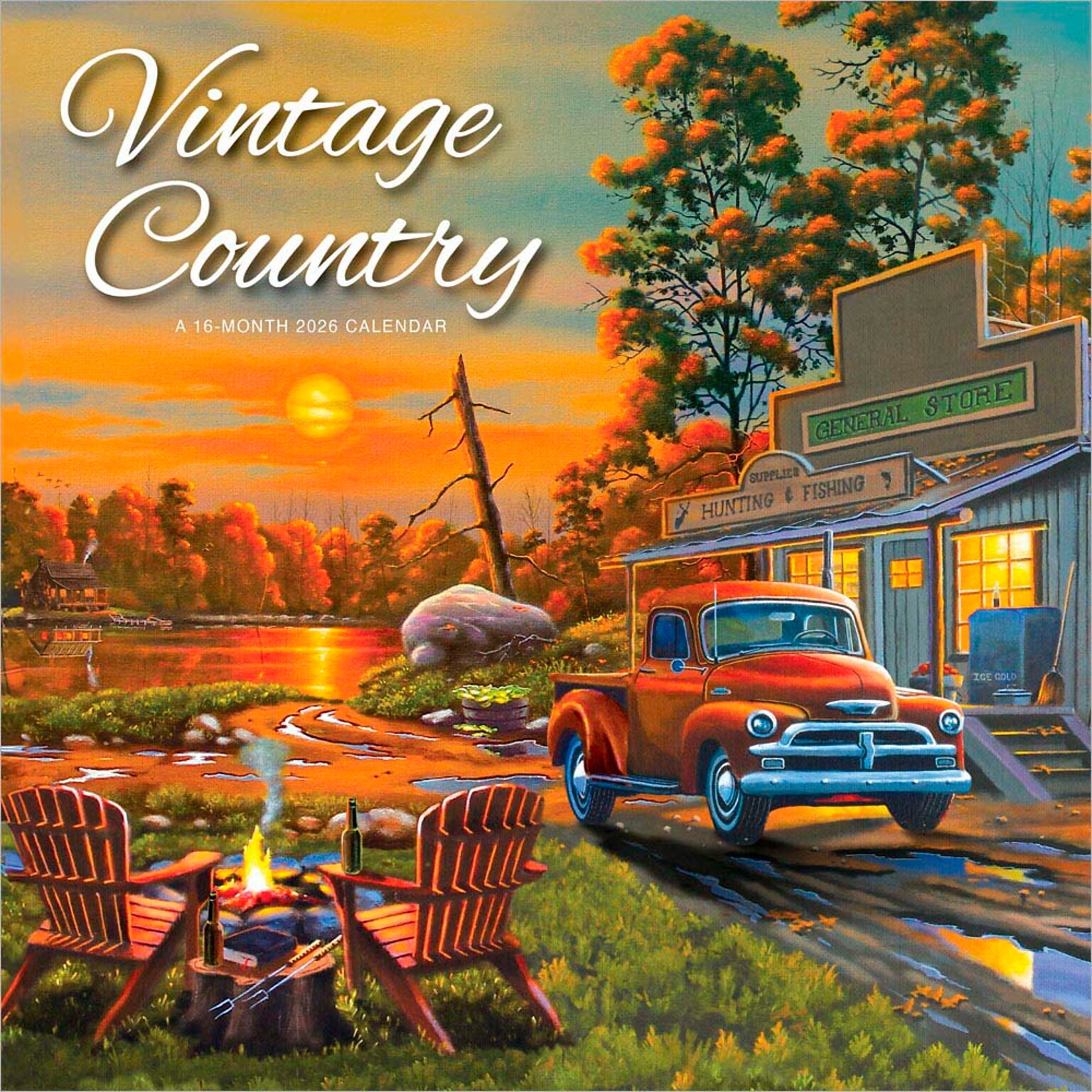 2026 BrownTrout Vintage Country 12 x 12 Monthly Wall Calendar (9781773728742)