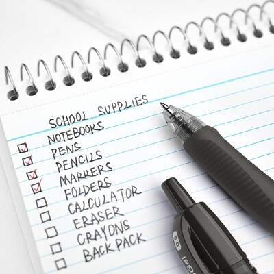 Staples ProGel™ Retractable Gel Pen, Extra Fine Point, 0.5mm, Black Ink, Dozen (ST63009)