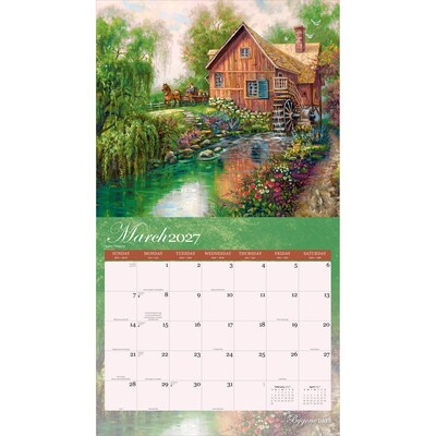 2027 BrownTrout Bygone Days 14" x 12" Monthly Wall Calendar, Assorted Colors (9798330715985)