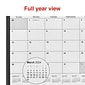 2024-2025 Staples 11" x 8" Monthly Desk/Wall Calendar, White/Red/Black  (ST60366-23)