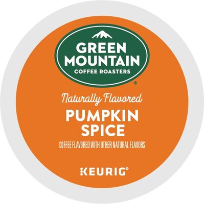 Green Mountain Pumpkin Spice Coffee Keurig® K-Cup® Pods, Light Roast, 24/Box (6758)