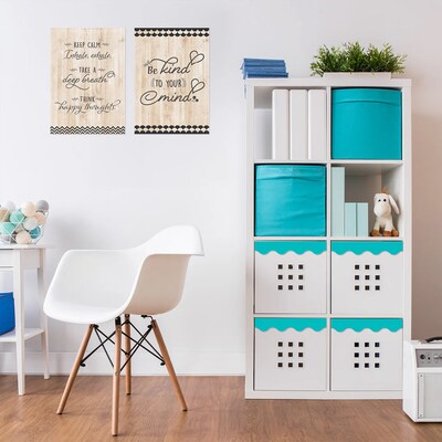 Creative Teaching Press Core Decor EZ Border, 3" x 2', Turquoise Wavy, 24/Pack, 3 Packs/Bundle (CTP11062-3)