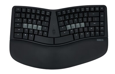 Kinesis mWave Mechanical Keyboard Wireless Ergonomic Mechanical Keyboard, Quiet Linear Switch, Black (KB150P-LIN)