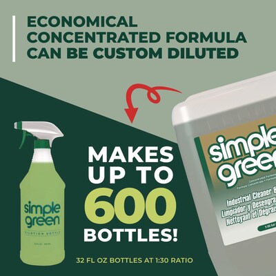Simple Green Industrial Cleaner and Degreaser, Concentrated, 5 gal Pail (SMP13006)
