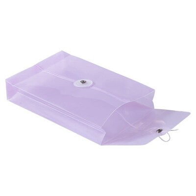 JAM Paper Premium Expanding Wallet with Button & String Closure, 4 1/4" x 6 1/4", Lilac Purple, 3/Pack (473B1llax3)