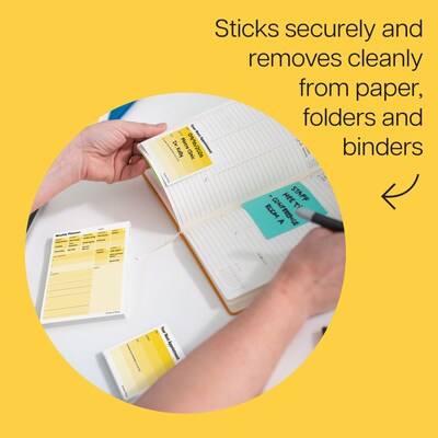 Post-it Weekly Planner Notes, 3.9" x 5.7", 50 Sheets/Pad, 24 Pads/Pack (660-24CP-WP)
