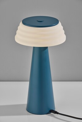 Adesso Jacky LED Table Lamp, Dusty Blue (3112-07)