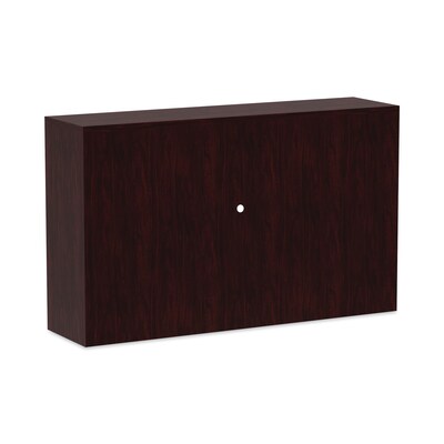 Alera Valencia Series Hutch With Doors, 58 7/8w X 15d X 35 1/2h, Mahogany