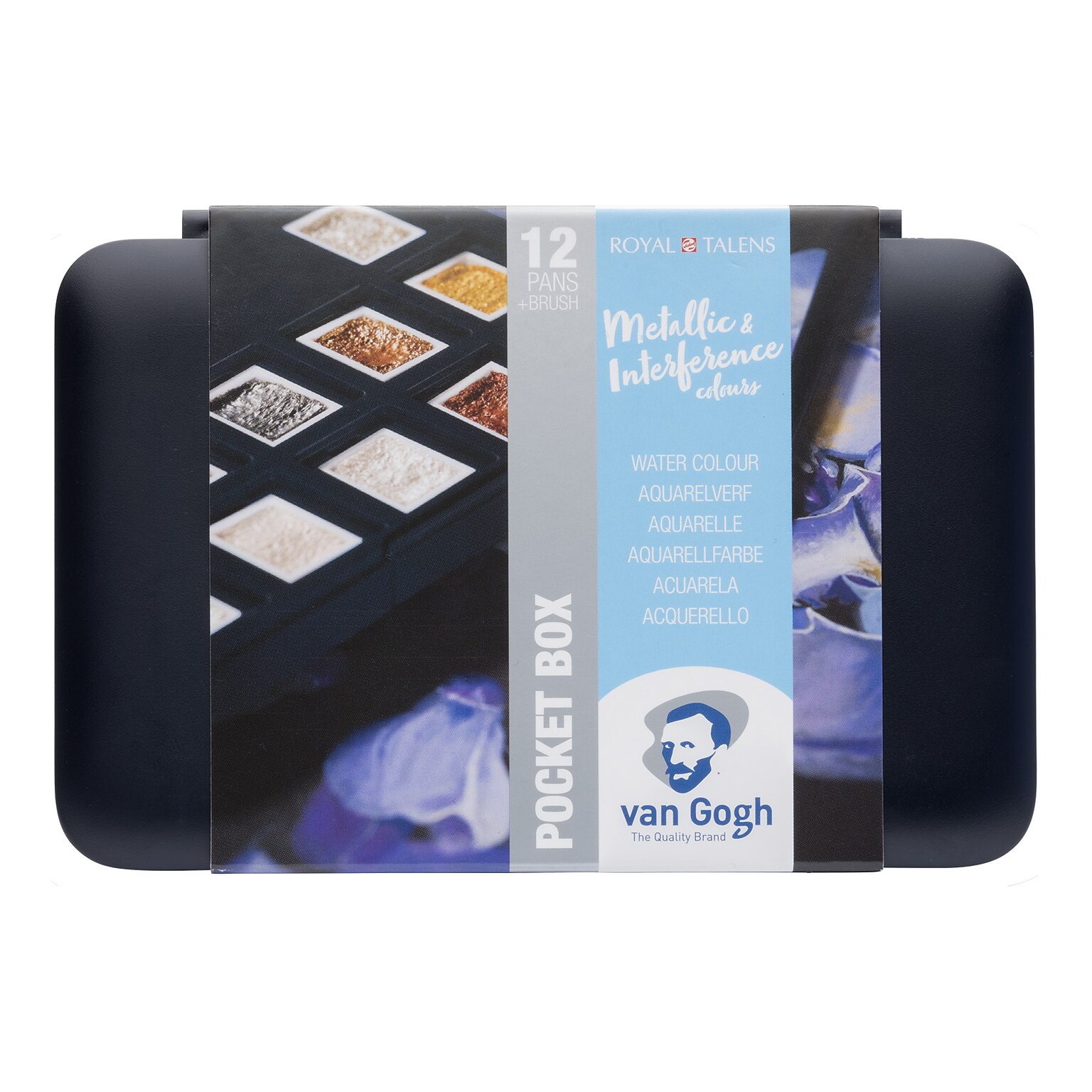 Talens Van Gogh Specialty Selection Metallic Watercolor Paint, Assorted Colors (VNG20808640)