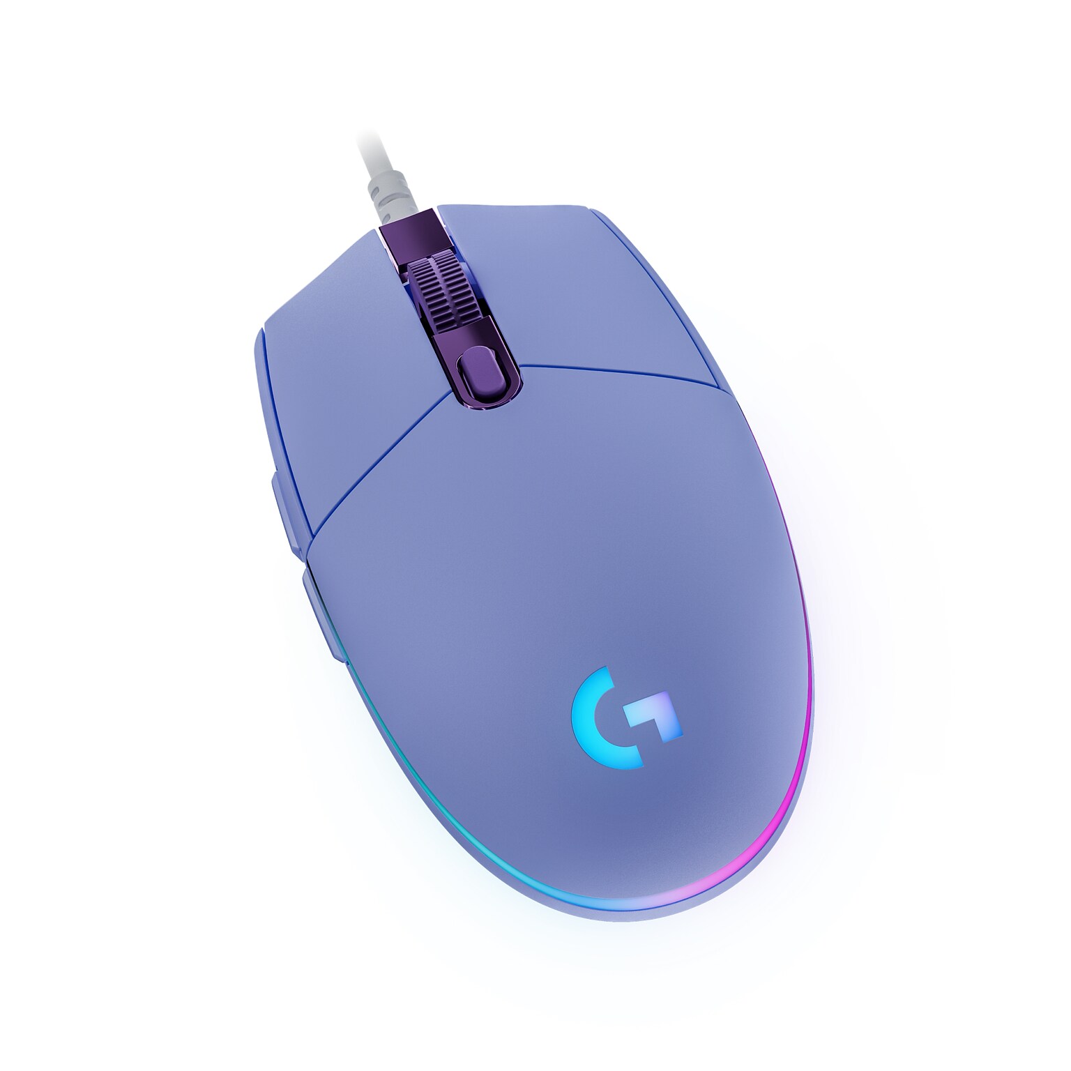 Logitech G203 Lightsync Ergonomic Optical Gaming Mouse, Lilac (910-005851)
