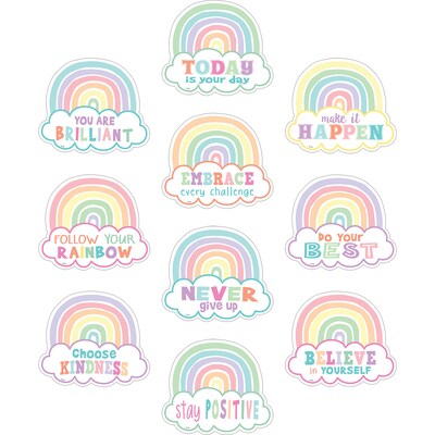 Teacher Created Resources Pastel Pop Positive Sayings Accents, 90/Bundle (TCR8418-3)