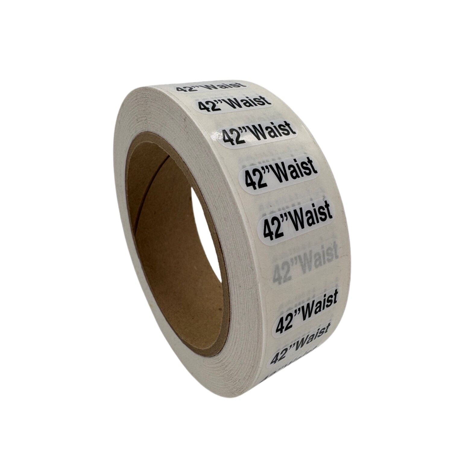 Nahanco 42 Waist Plastic Size Marker, Clear/Black/White, 250/Roll (DSM-481)