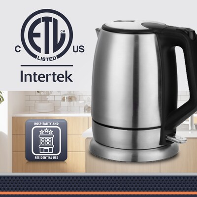 Newhouse Stainless Steel Kettle, 1.8L Capacity, Silver (NHEK-001)