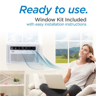 Black & Decker Energy Star 115-Volt 8,000 BTU Window Air Conditioner with Remote, White (BD08NWES)