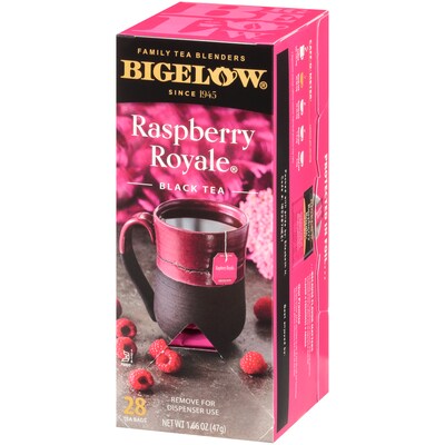 Bigelow Raspberry Royale Black Tea Bags, 28/Box (RCB003401)
