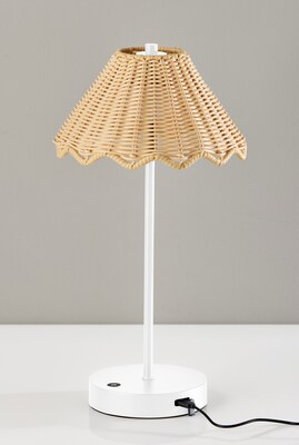 Adesso Stevie LED Table Lamp, White (4082-02)