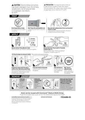 Command Medium Designer Hooks, 3 lb., Matte Black, 2/Pack (17034MB-2ES)