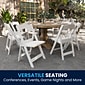 Flash Furniture HERCULES™ Vinyl Armless Folding Chair, White, 20/Pack (20L3L1WHITE)