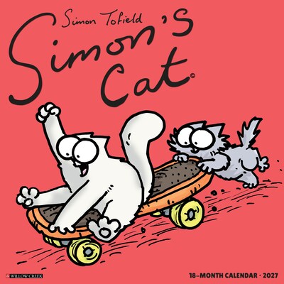 2027 Willow Creek Simons Cat 12 x 12 Monthly Wall Calendar, Assorted Colors (62340)