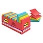 Post-it Super Sticky Pop-Up Notes, 3 x 3, Playful Primaries Collection, 90 Sheets/Pad, 18 Pads/Pac