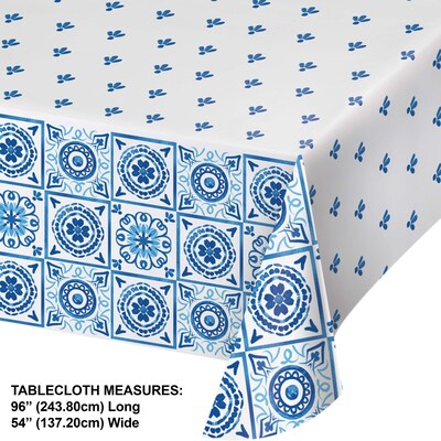 Creative Converting Blue Willow Party Tableware Kit, Blue/White, 49/Pack (DTC9508E2A)