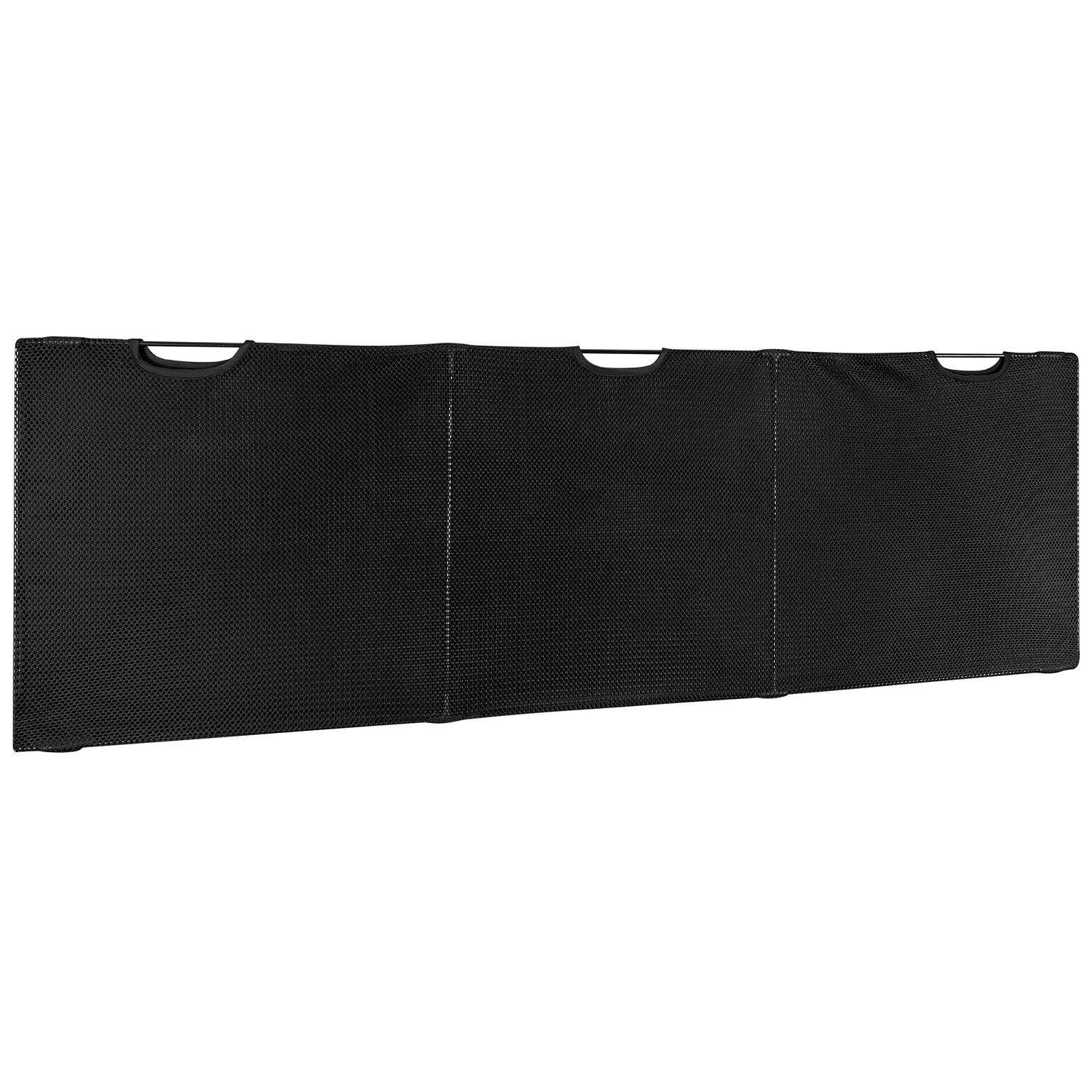 Mount-It! 15H x 60W Under Desk Privacy Panel with Mesh Storage Pockets, Black (MI-7251)
