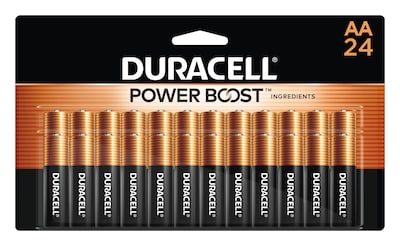 Duracell Coppertop AA Alkaline Battery, 24/Pack (MN1500B240001)