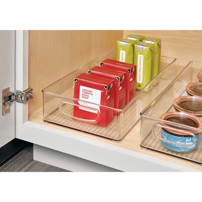 iDESIGN Large Stackable Plastic Storage Bin, Clear (63599)