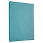 JAM Paper 30% Recycled Smooth Colored Paper, 24 lbs., 8.5 x 11, Blue, 50 Sheets/Pack (101592A)