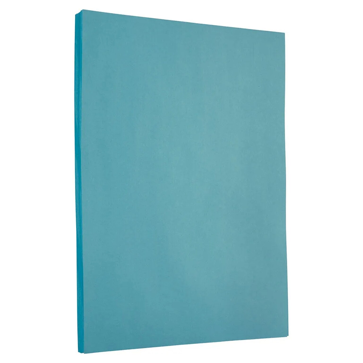 JAM Paper 30% Recycled Smooth Colored Paper, 24 lbs., 8.5 x 11, Blue, 50 Sheets/Pack (101592A)