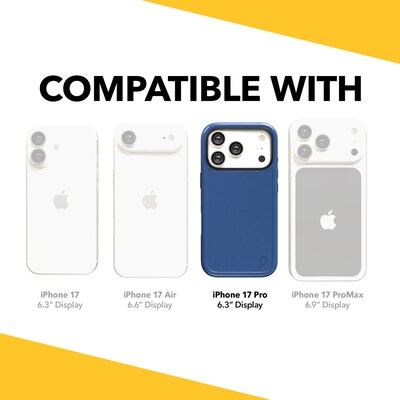 cellhelmet Fortitude MagSafe Phone Case for Apple iPhone 17 Pro, Bermuda Blue (CF-122-BLU)