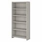 Office by kathy ireland® Echo 5 Shelf Bookcase, Gray Sand (KI60204-03)