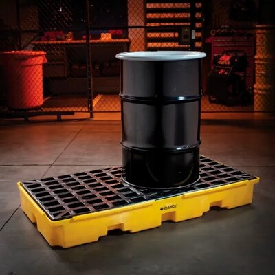 Global Industrial 2 Drum Spill Containment Modular Platform (988952)